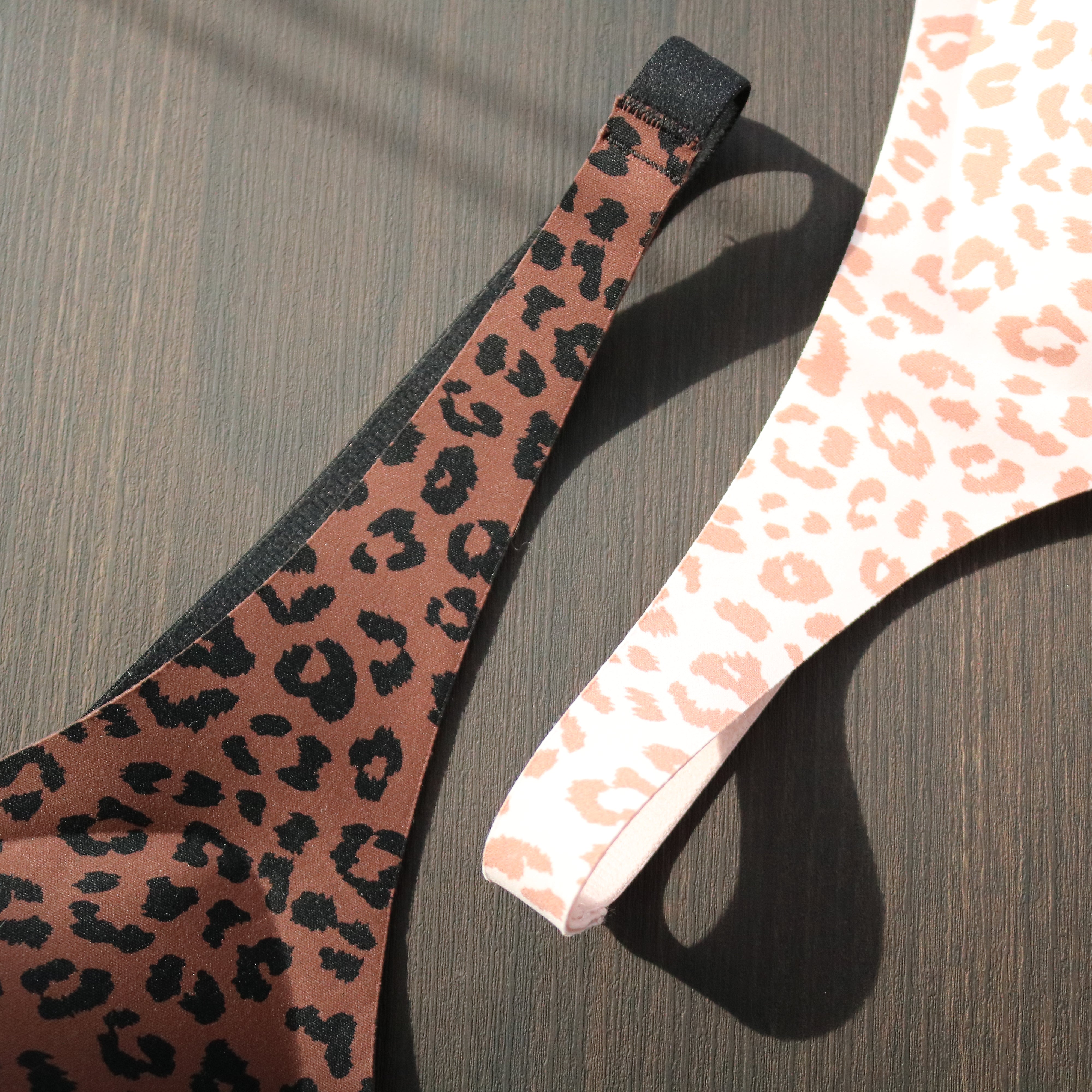Chocolate Leopard Print Jelly Bra