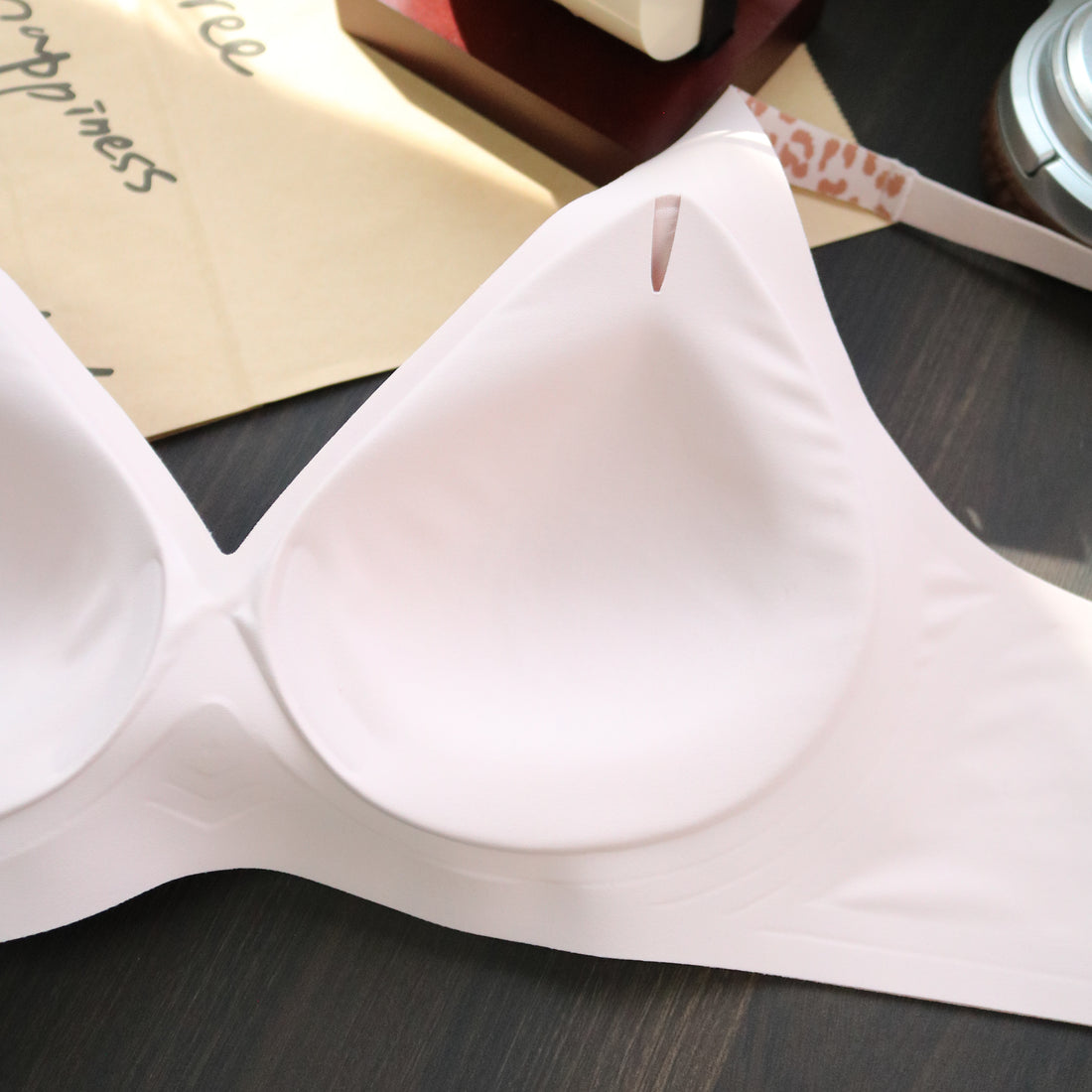 Baby Pink Leopard Print Jelly Bra